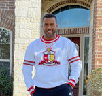 Kappa Crest Striped Chenille Crewneck