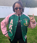AKA Wool and Leather Letterman Jacket