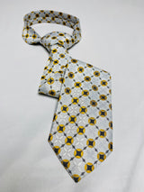 White with Black and Old Gold Alpha Inspired Tie
