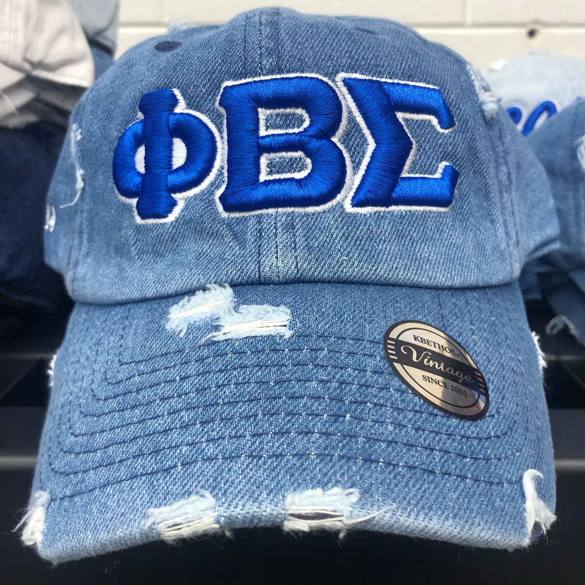 Denim Phi Beta Sigma dad hat