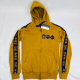Omega Psi Phi Gold Tapered Sweatsuit Jacket