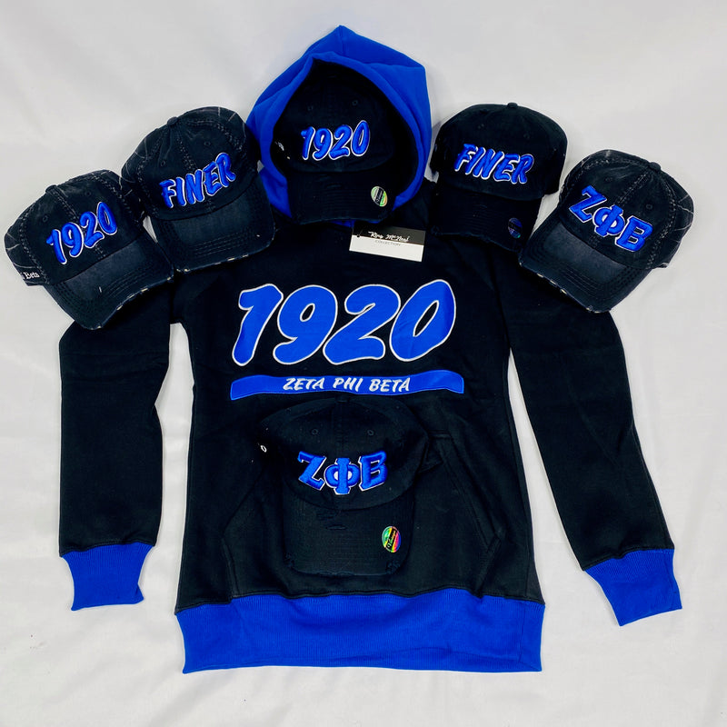 Zeta Phi Beta Black 1920 Hoodie