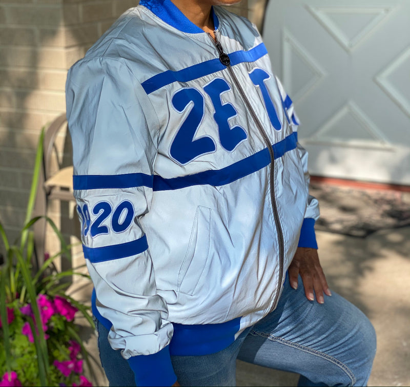 Zeta Phi Beta Reflective Bomber Jacket