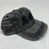 Alpha black on black denim Dad Hat