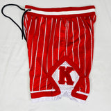 Kappa Pinstripe Heavy Mesh Basketball Shorts