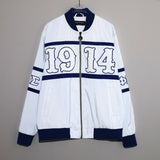 Sigma White 3M Reflective Bomber Jacket