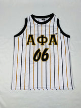 Alpha Pinstripe Basketball Jersey