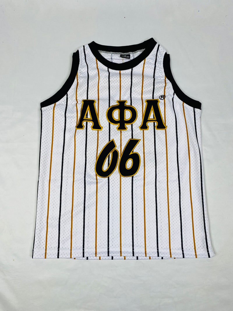 Alpha Pinstripe Basketball Jersey