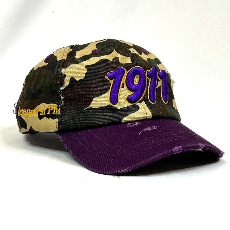 Omega 1911 Camo/Purple Dad Hat