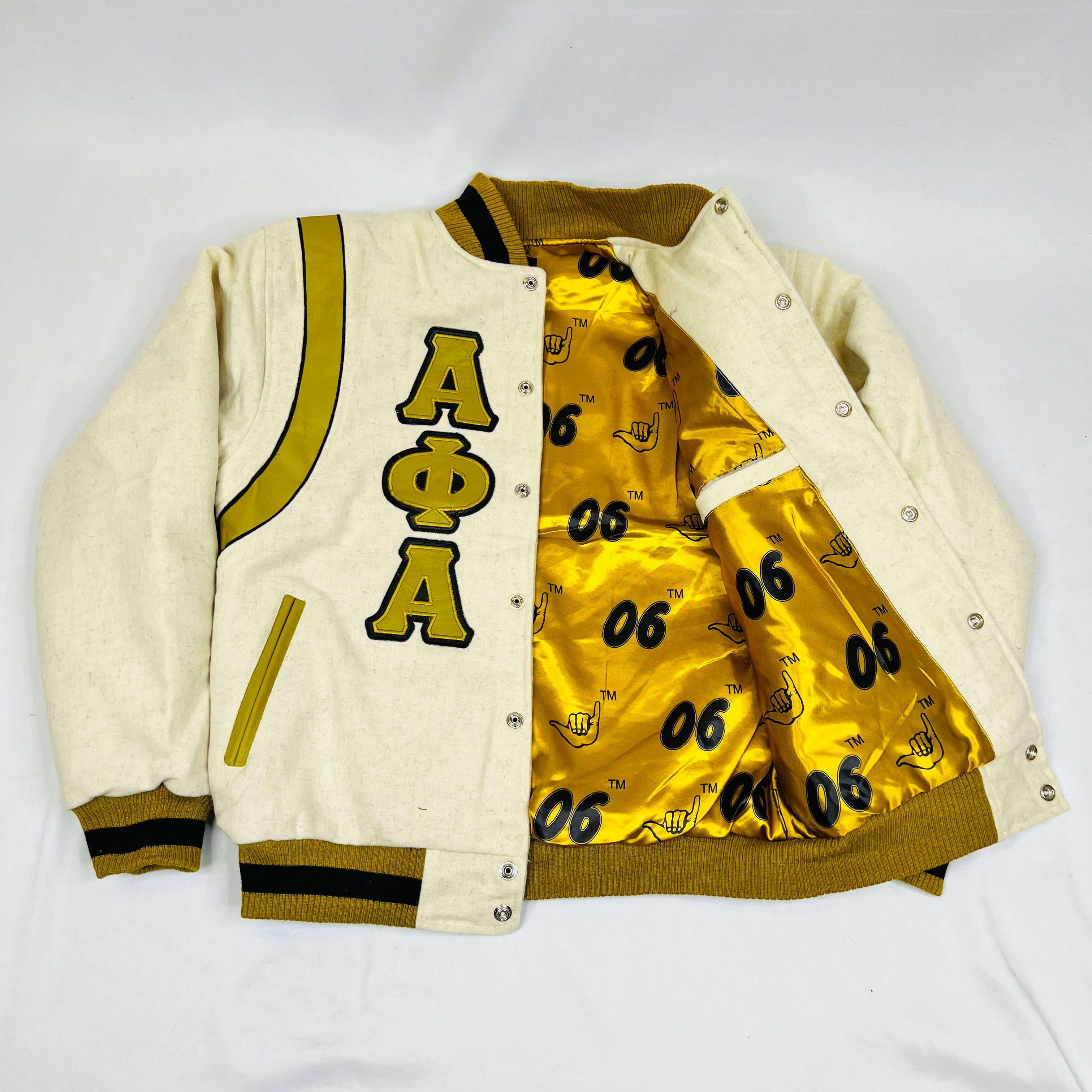 Alpha Wool And Leather Letterman Jacket