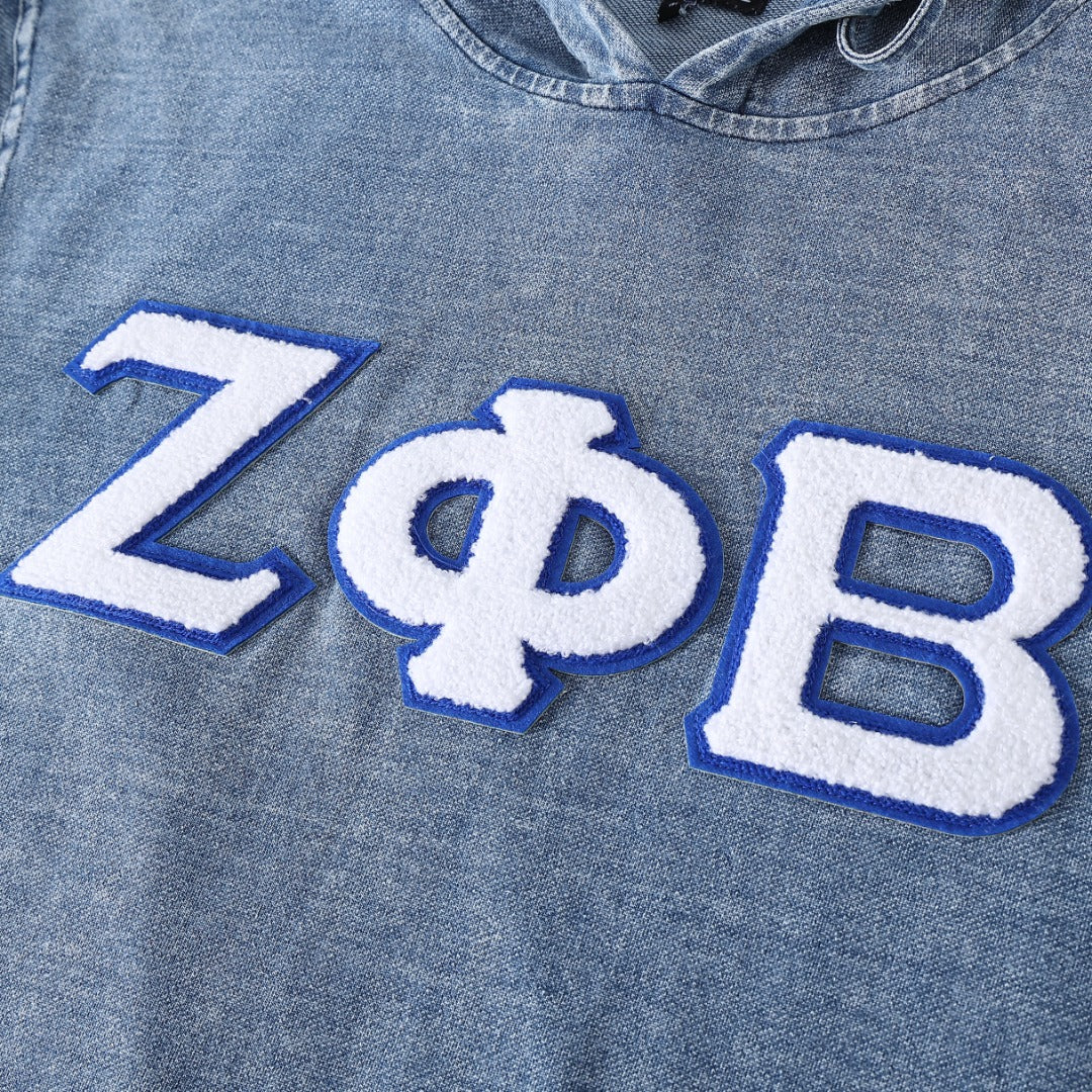 Zeta Chenille Denim Hoodie