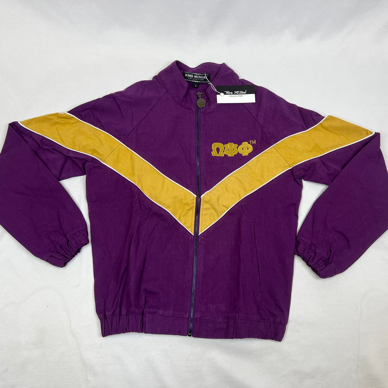 Omega Purple Denim and Old Gold Suede Jacket