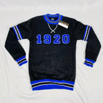 Zeta Phi Beta Black 1920 Chenille Crewneck
