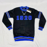 Zeta Phi Beta Black 1920 Chenille Crewneck
