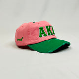 “AKA” Pink & Green Hat