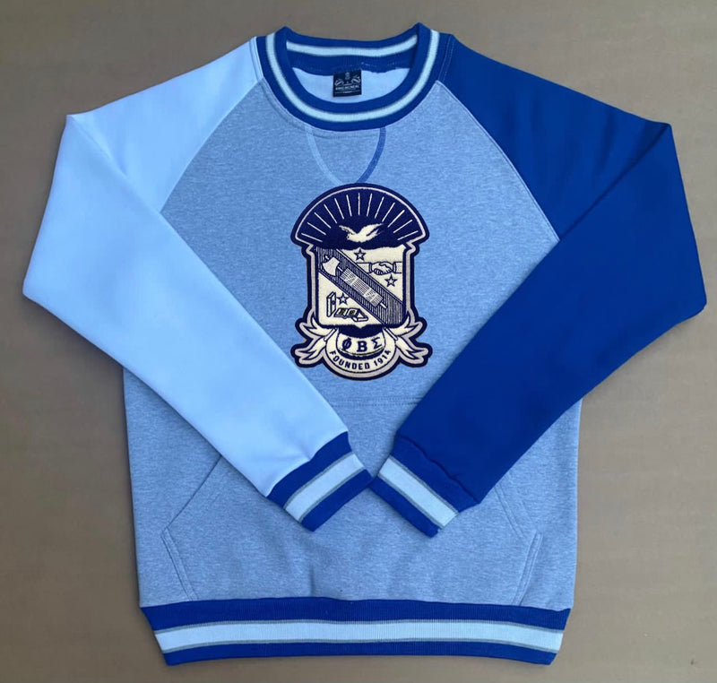 Sigma Chenille Crest Grey Crewneck