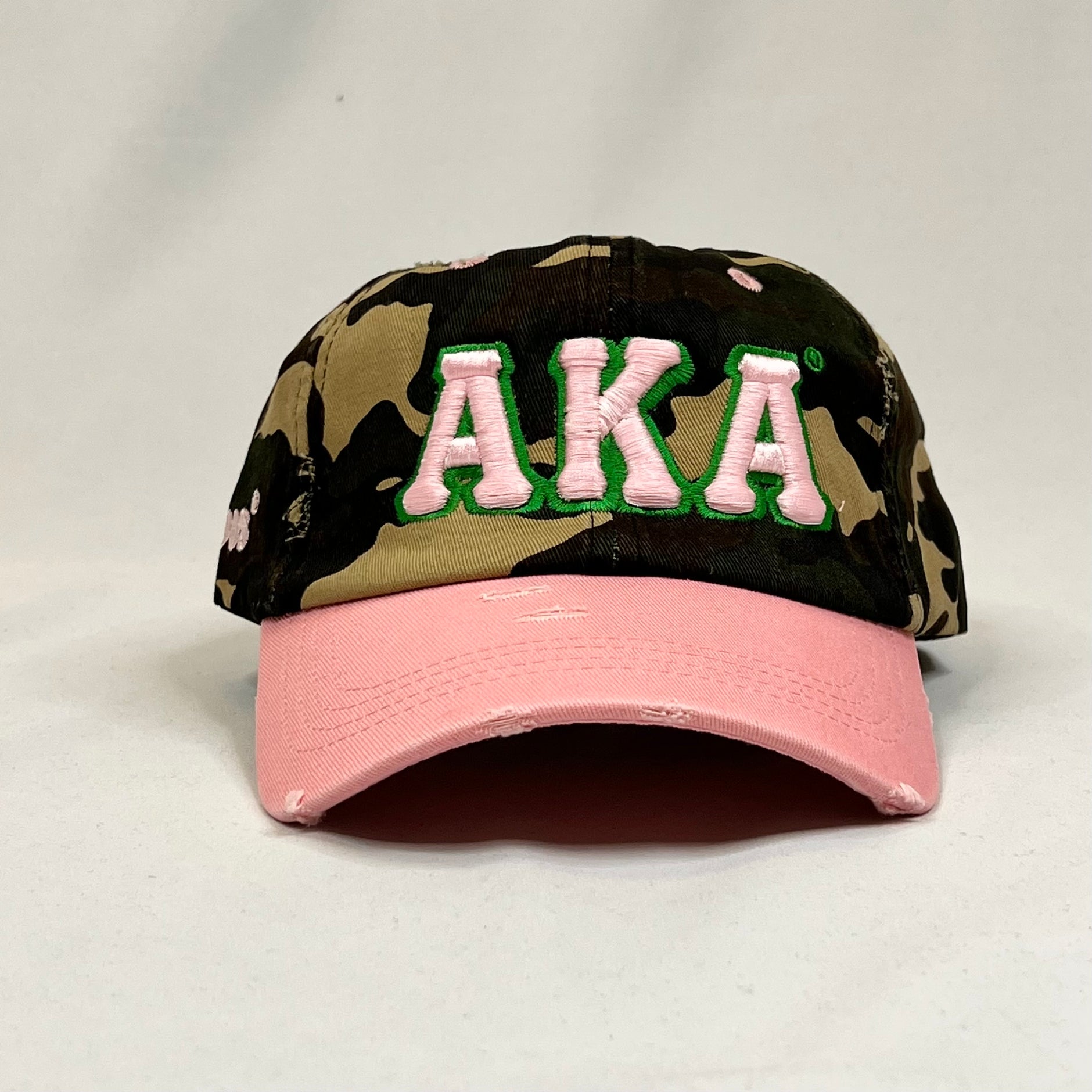 NWT: AKA Denim Rhinestone Cap - Green & Pink SNEAK PEEK!!! #ranettareneahats #junkhat #truckerhat  main image 2