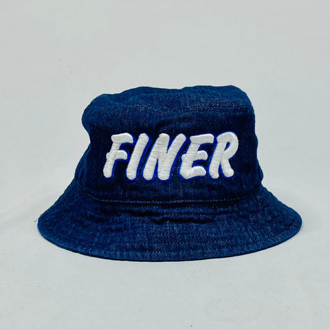 Dark Denim Finer Bucket Hat