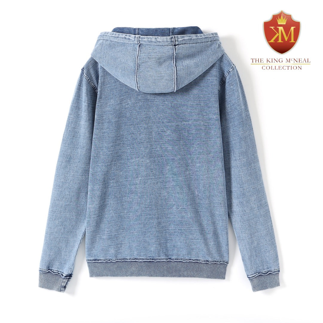 AKA Chenille Light Denim Hoodie