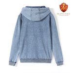 AKA Chenille Light Denim Hoodie