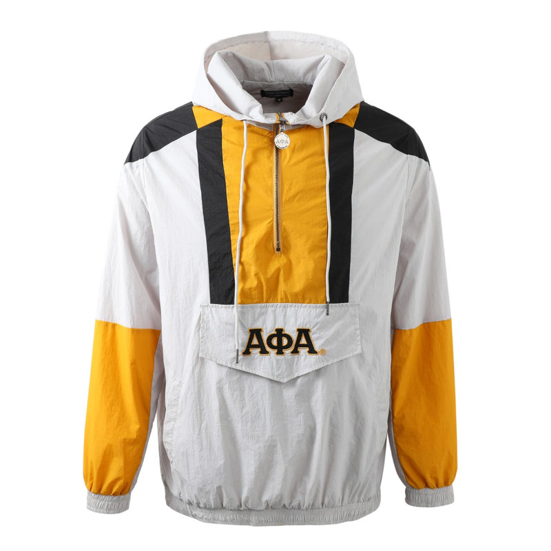 Alpha Grey Half Zip Windbreaker Jacket