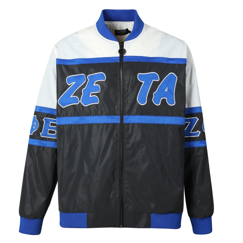 ZPB Black 3M Reflective Bomber Jacket
