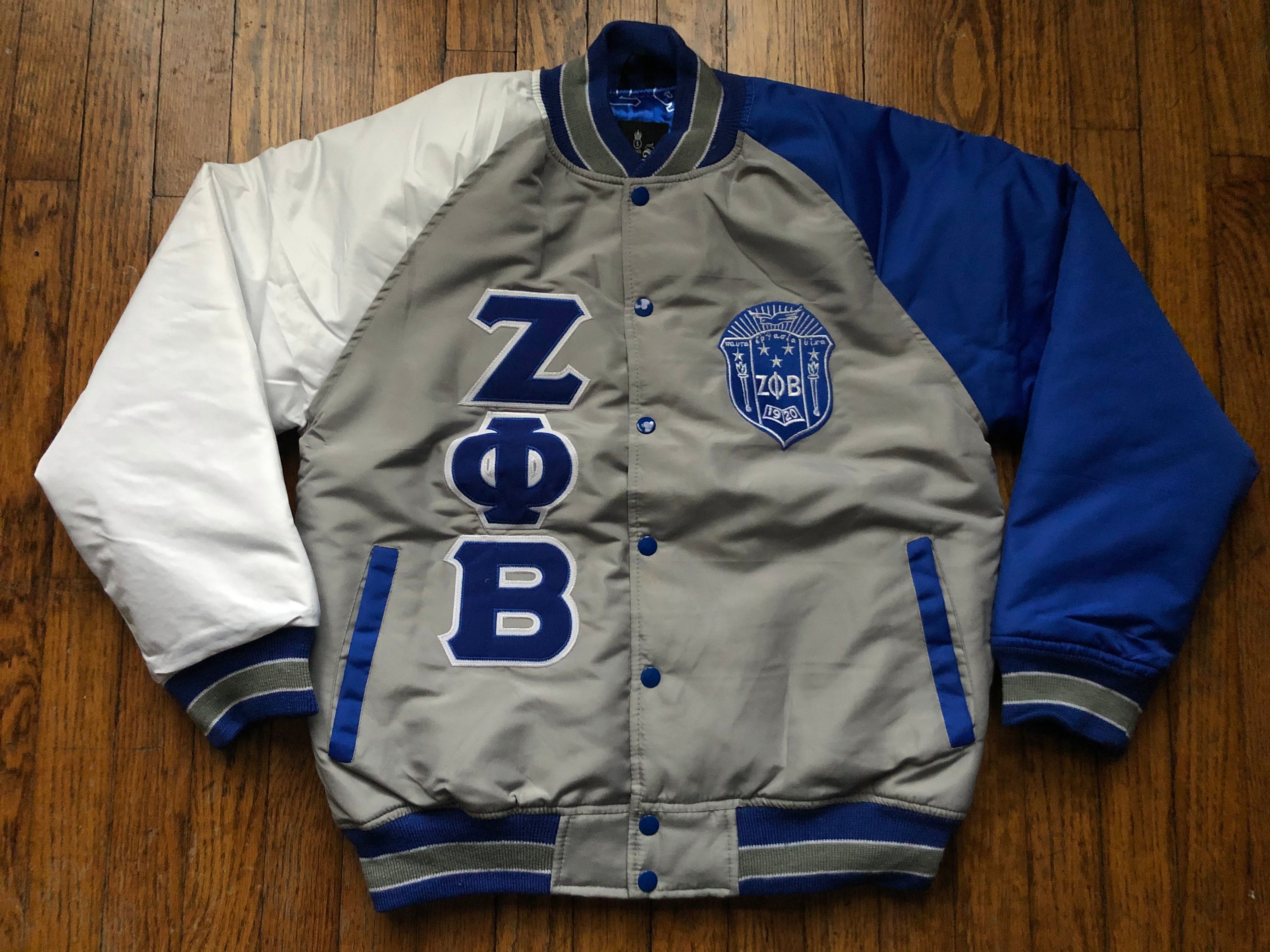 Grey Zeta Bomber Jacket Custom Lining