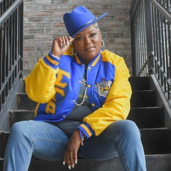Sigma Gamma Rho Bomber Jacket Custom Lining