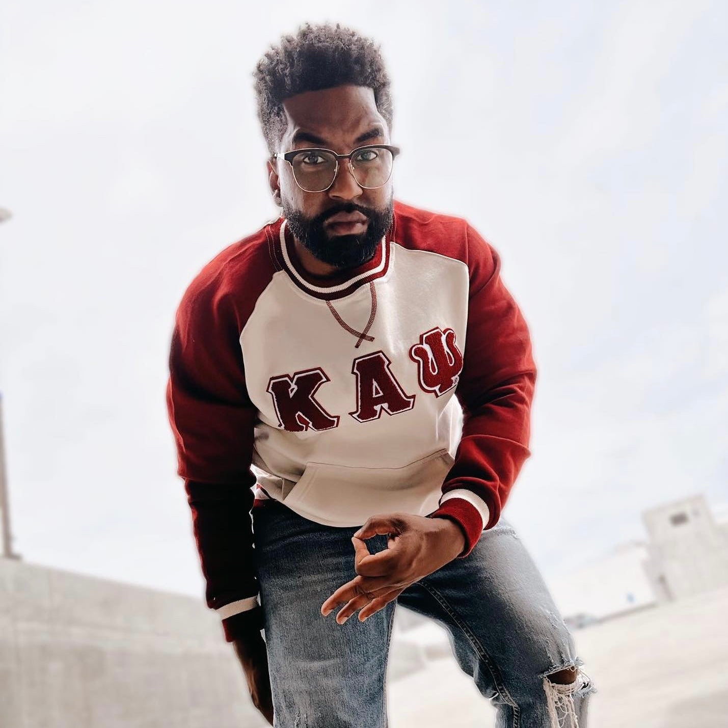 Kappa Krimson Chenille Crewneck
