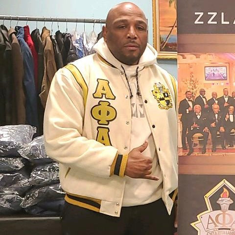 Alpha Wool And Leather Letterman Jacket