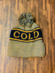 Alpha Grey Beanie Hat with Pom