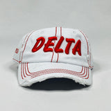 DST Delta White Denim Hat