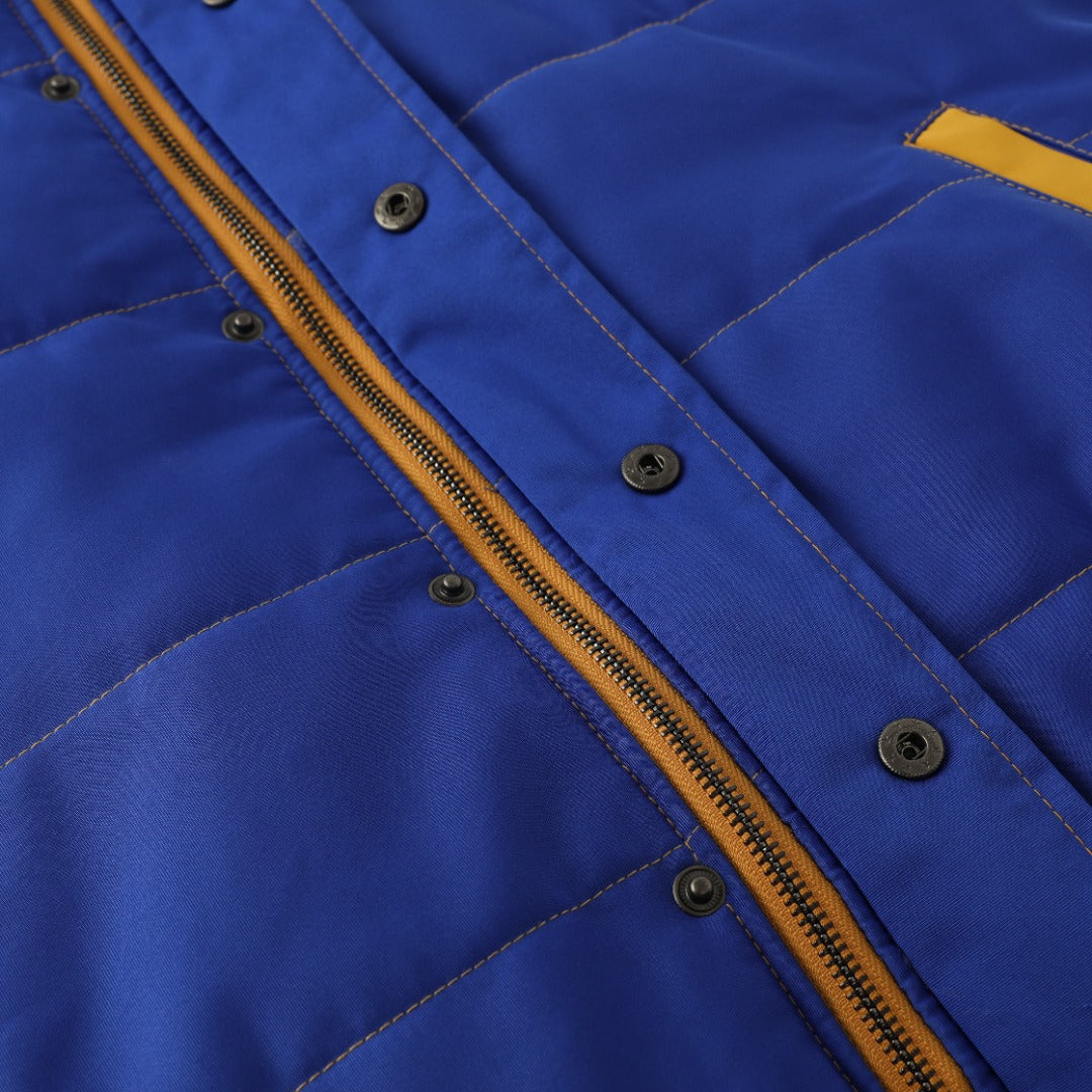SGRho Hooded Puffer Vest Sherpa Lining