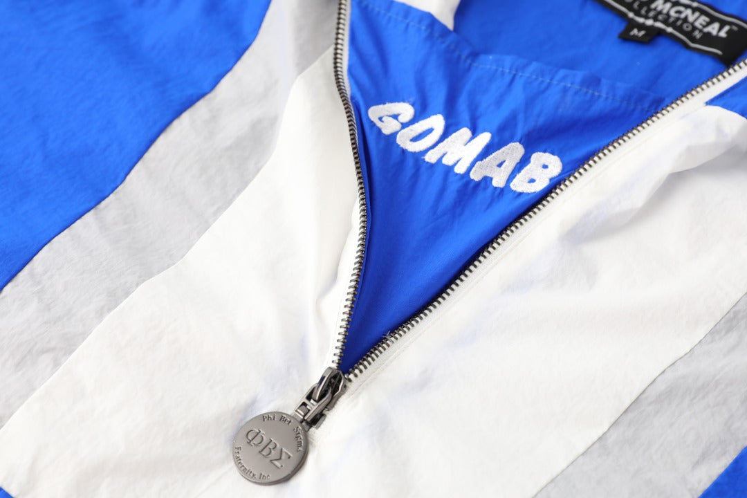 Phi Beta Sigma Half Zip Windbreaker Jacket