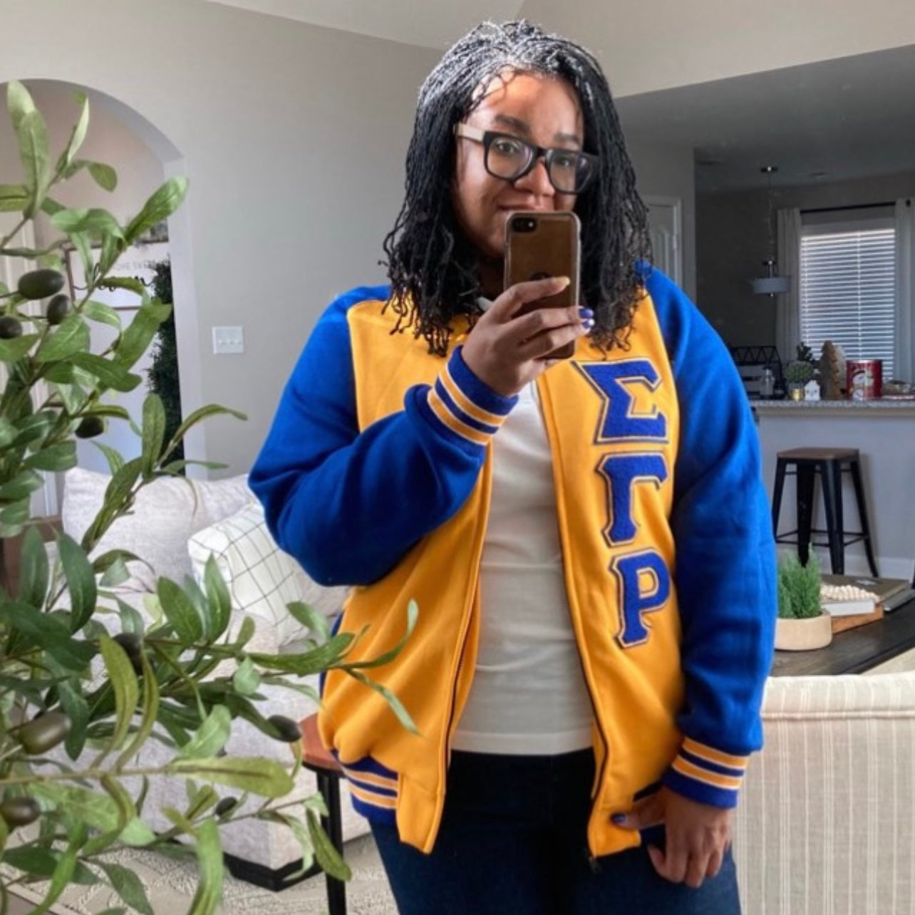 SGRho Fleece Varsity Jacket