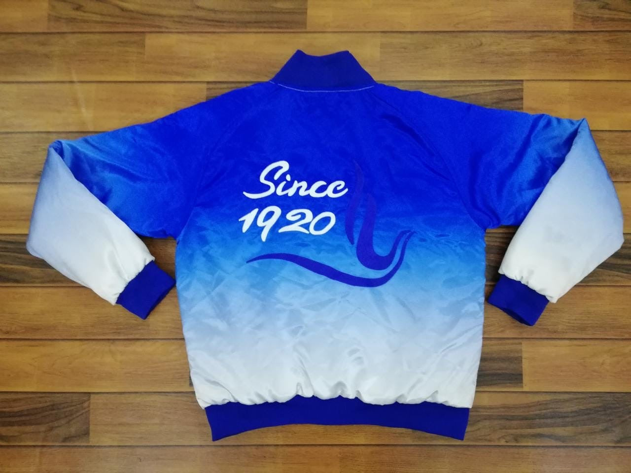 Zeta Phi Beta Faded Bomber Jacket With Back Embriodery