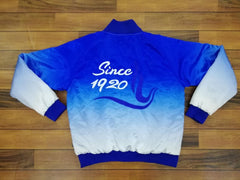 Zeta Phi Beta Faded Bomber Jacket With Back Embriodery