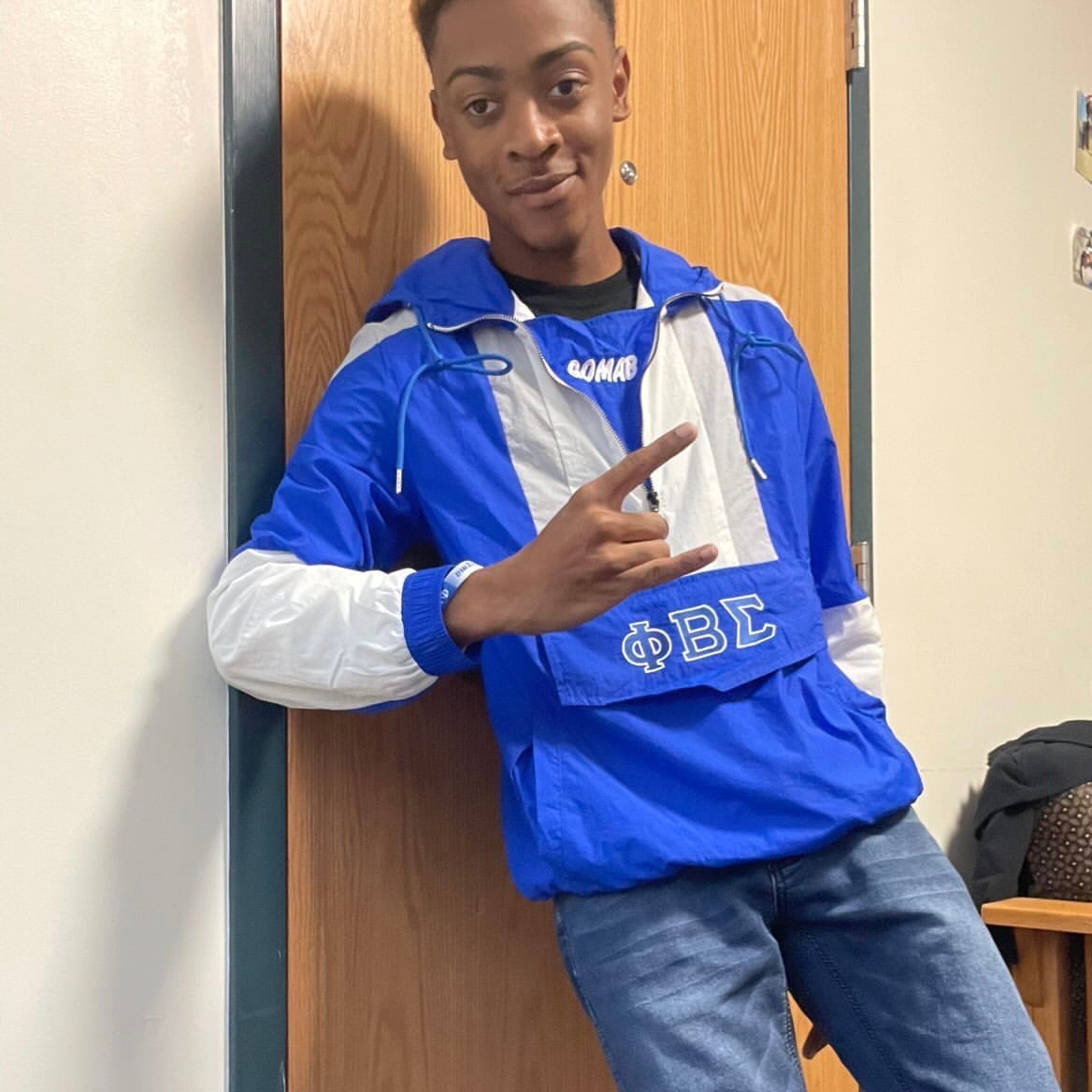 Phi Beta Sigma Half Zip Windbreaker Jacket
