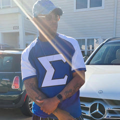 White & Blu Σ Raglan Premium Shirt