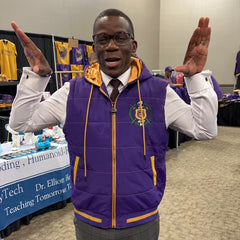 Omega Psi Phi Hooded Vest