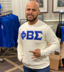 Phi Beta Sigma Nuetral Pocket Chenille Crewneck