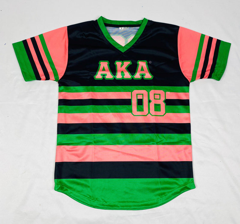 AKA Striped Baseball Jersey