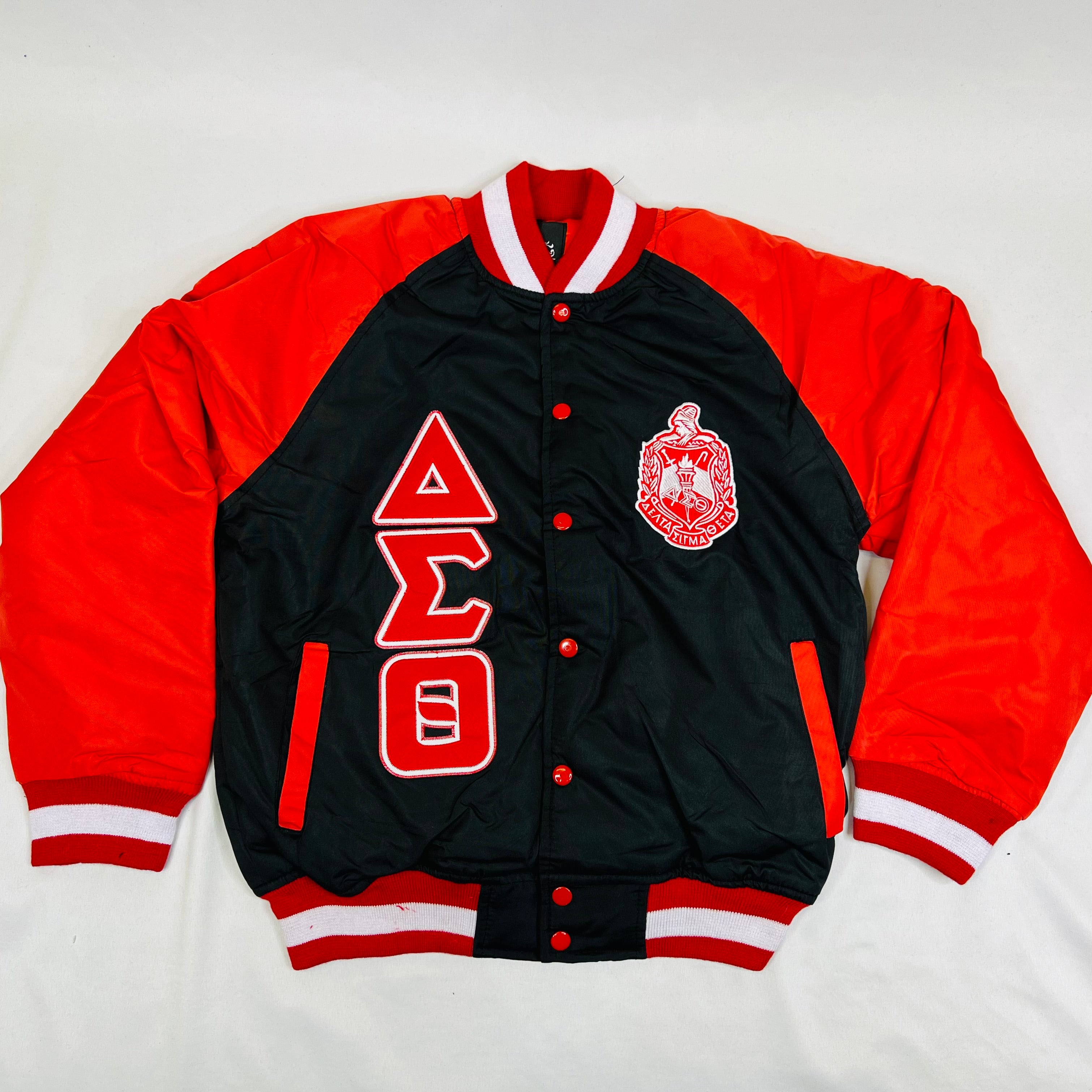Black Delta Bomber Jacket Custom Lining