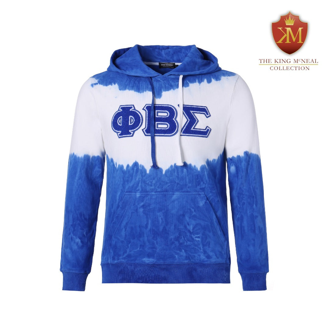 Phi Beta Sigma Tie Dye Chenille Hoodie