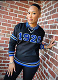 Zeta Phi Beta Black 1920 Chenille Crewneck
