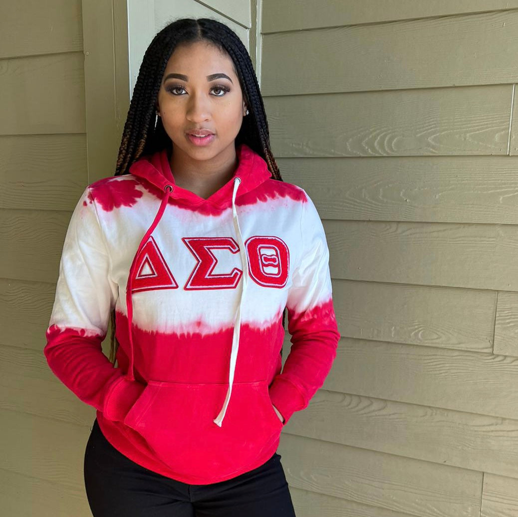 Delta Tie Dye Chenille Hoodie