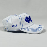 PBS White Denim dad hat