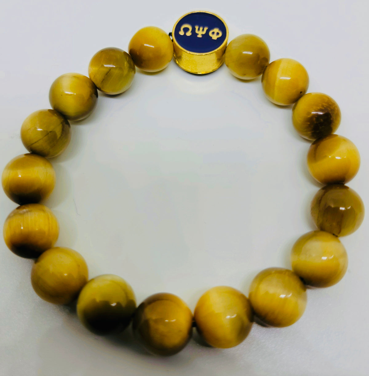 Omega Gold Tigers Eye Bracelet