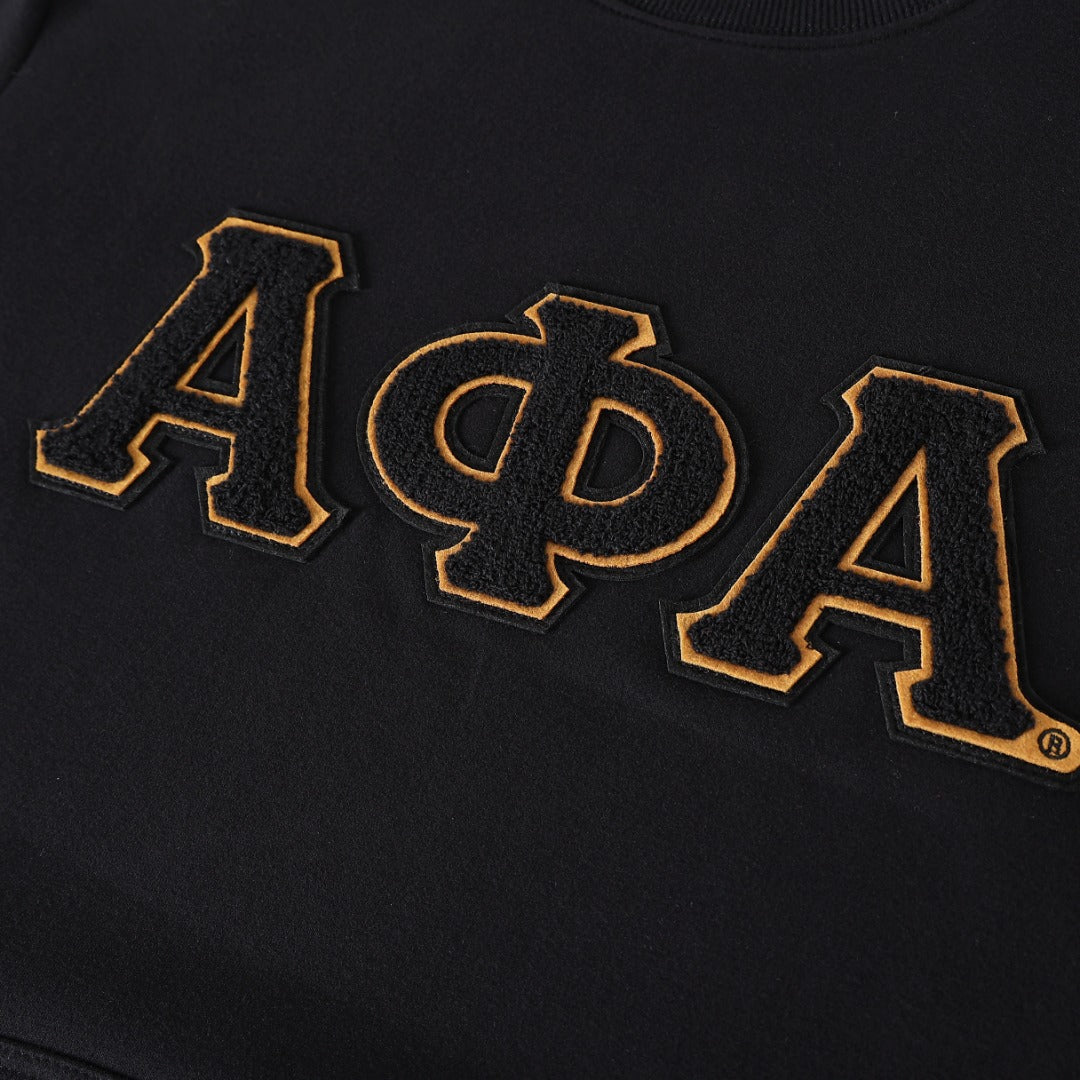 Alpha Black Pocket Crewneck