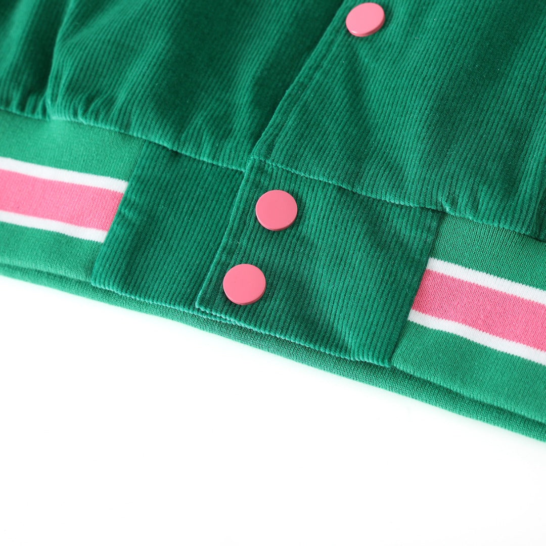 AKA Green Corduroy Jacket Read Description